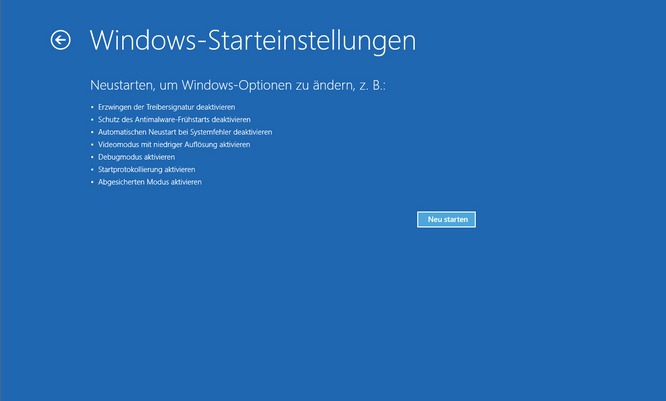 Windows 8 Bootmenue